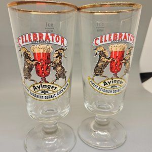 Pair of Ayinger celebrator Doppelbock Finest Israel